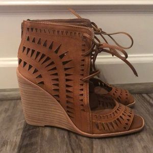 Brown Jeffrey Campbell wedge size 8. NWT